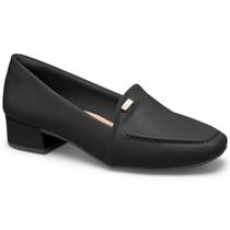 Sapato Feminino Campesí Loafer Salto Bloco Preto L9833-0002