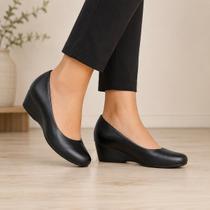 Sapato Feminino Casual Confortável Salto Anabela Baixo Modare 7014200
