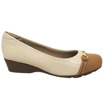 Sapato Feminino Casual Dia a Dia Salto Baixo Embutido Bico Redondo Ultra Conforto Modare 7014.293