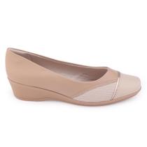 Sapato feminino Comfortflex 24-94302 conforto anabela