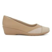 Sapato Feminino Comfortflex Plus Bege - 2495