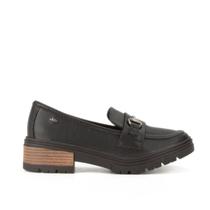 Sapato Feminino Dakota Loafer Tratorado - Preto