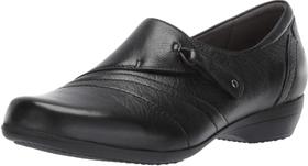 Sapato feminino Dansko Franny de couro preto tamanho 39-40EU