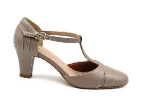 Sapato Feminino de Danças em Couro Marlinês 6505