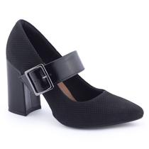 Sapato Feminino G2371 Salto Bloco Robusto NF Dakota