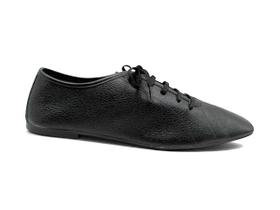 Sapato Feminino Giulia Domna em Couro Preto Rasteiro 142085 Sapato Feminino Giulia Domna em Couro Preto Rasteiro 142085