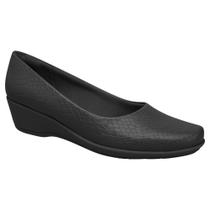 Sapato Feminino Ivone Anabela Cro Preto Piccadilly 143133-305