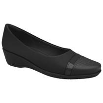 Sapato Feminino Ivone Anabela Preto Piccadilly 143231-7