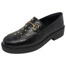 Sapato Feminino Loafer Moderno Conforto Verniz Style Bebecê