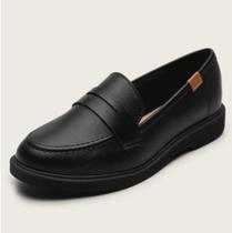 Sapato Feminino Loafer Moleca Flow Preto