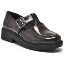 Sapato Feminino Mary Jane Bordô Via Marte 250-005-01