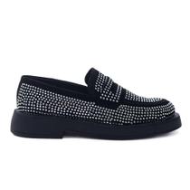 Sapato Feminino Mocassim Dayane Magalhães Cristal Preto