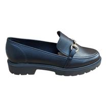 Sapato Feminino Mocassim Loafer Beira Rio Tratorado Fivela