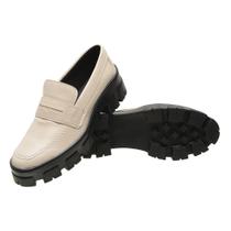 Sapato Feminino Mocassim Loafer Tratorado Confortável Versátil Sapato Feminino Mocassim Loafer Tratorado Confortável Versátil