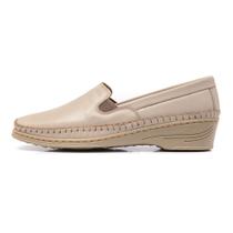 Sapato Feminino Mocassim Marfim Couro DIfranca - 1001 Sapato Feminino Mocassim Marfim Couro DIfranca - 1001