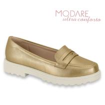 Sapato Feminino Mocassim Oxford Modare Original Ultraconforto Esporão Fascite Plantar Loafer