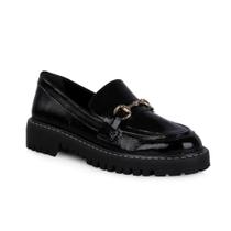 Sapato Feminino Mocassim Preppy Luiza Barcelos Preto