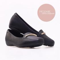Sapato Feminino Modare C/ Detalhe Dourado Floather Preto Sapato Feminino Modare C/ Detalhe Dourado Floather Preto