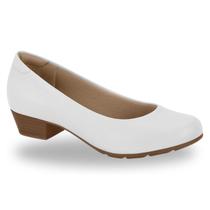 Sapato Feminino Modare Conforto Salto Baixo 7032.500 - Branco