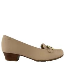 Sapato Feminino Modare Salto Baixo Nature