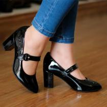 sapato feminino modare verniz preto n 34