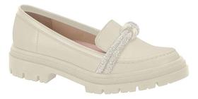 Sapato Feminino Moleca Loafers Mocassim Brilhante 5775.107