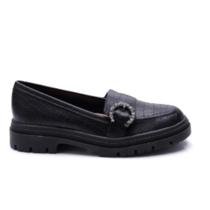 Sapato feminino moleca mocassim tratorado 5775.106