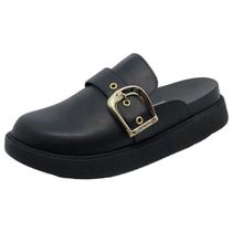 Sapato Feminino Mule Clog Conforto Slip On Vizzano