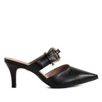 Sapato Feminino Mule Zariff 70826061 com Fivela Preto