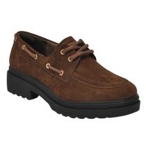 Sapato Feminino Oxford Tratorado Camurça Via Marte 246-013-01 - Camel - 35 Sapato Feminino Oxford Tratorado Camurça Via Marte 246-013-01 - Camel - 35