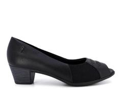 Sapato Feminino Peep Toe Tramado Preto Usaflex AC3216004