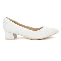Sapato Feminino Piccadilly 739015 Salto Grosso Baixo Casual