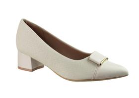 Sapato Feminino Piccadilly 739046-8 Soft Ondas Lux Linho