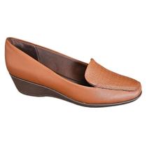 Sapato feminino piccadilly loafer ivone anabela - 143138