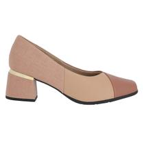 Sapato Feminino Piccadilly Maxi Estela Salto Médio Marrom - 748014-1 Sapato Feminino Piccadilly Maxi Estela Salto Médio Marrom - 748014-1