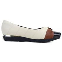 Sapato Feminino Piccadilly Maxi Off White - 1473