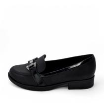 Sapato Feminino Piccadilly Mocassim Salto Baixo REF: 653020 NAPA STRETCH