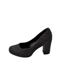 Sapato Feminino Piccadilly Salto Alto REF: 130185 TECIDO GLITTER