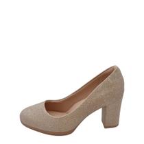 Sapato Feminino Piccadilly Salto Alto REF: 130185 TECIDO GLITTER