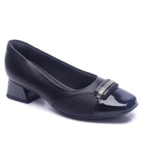 Sapato Feminino Piccadilly Salto Quadrado 160078