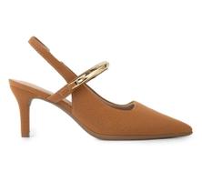 Sapato Feminino Piccadilly Slingback Salto Alto Mascavo Sapato Feminino Piccadilly Slingback Salto Alto Mascavo