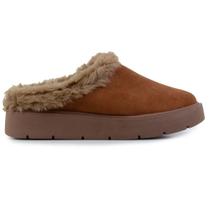 Sapato Feminino Quiz Mule Camurça Marrom Caramelo - 682296 Sapato Feminino Quiz Mule Camurça Marrom Caramelo - 682296