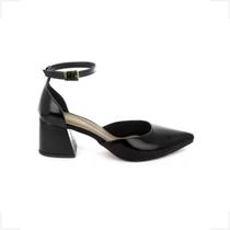 Sapato Feminino Salomé Salto Grosso Mule