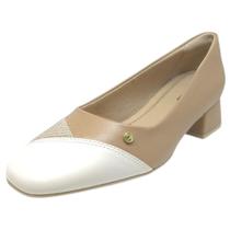 Sapato Feminino Salto Baixo Conforto Couro Comfortflex Sapato Feminino Salto Baixo Conforto Couro Comfortflex