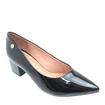Sapato Feminino Salto Baixo Grosso Bico Fino Vizzano 1220.315