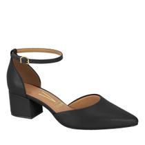 Sapato Feminino Salto Baixo Grosso Bico Fino Vizzano 1220317 - Preto Pelica - 38 Sapato Feminino Salto Baixo Grosso Bico Fino Vizzano 1220317 - Preto Pelica - 38
