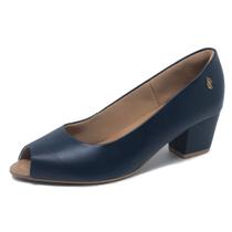 Sapato Feminino Salto Conforto Couro PeepToe Usaflex Q6697 Sapato Feminino Salto Conforto Couro PeepToe Usaflex Q6697