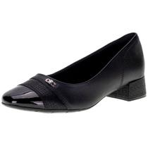 Sapato feminino salto grosso comfortflex - 2395302