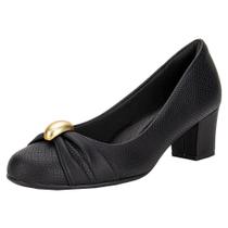 Sapato feminino salto grosso piccadilly 110184