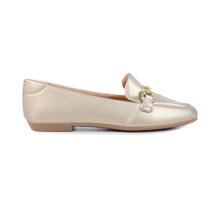 Sapato Feminino Santinelli Loafer Dourado - 1472 Sapato Feminino Santinelli Loafer Dourado - 1472